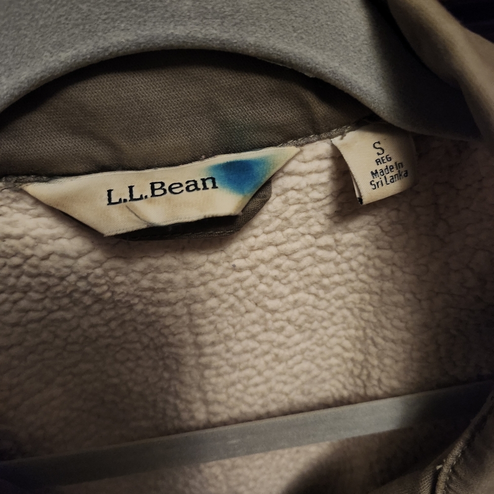 L.L. Bean | Sage Green Sherpa Lined Jacket - Picture 4 of 4